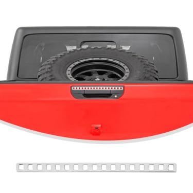 Imagem de Linskip 3ª capa de luz de freio compatível com Jeep Gladiator 2020-2025, guarnição da luz de freio da alça traseira para acessórios externos cromados do Jeep Gladiator