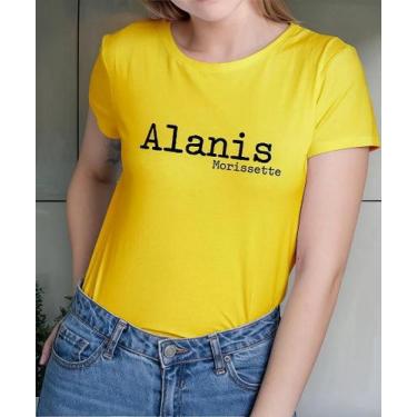 Imagem de Camiseta Camisa Adulto Feminina Masculina Algodão Alanis Morisset te C