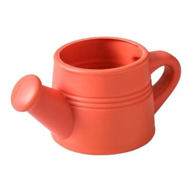 Imagem de KiBcsLic Vaso inquebrável para flores, vaso de flores, suporte para fotos, escritório, quarto, mesa, presente de inauguração, sala de estar, estante, decoração, Laranja