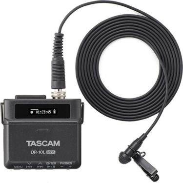 Imagem de Gravador Tascam Dr-10L Pro Portátil Microfone Lavalier Preto