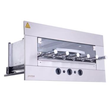 Imagem de Churrasqueira a Gás de Embutir para 6 Espetos Age GLP 127V Titan