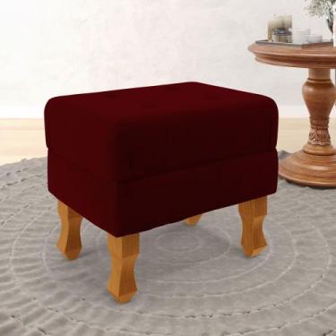 Imagem de Puff Canis com bau interno Sued Bordô - ARADECOR, Bordô, ÚNICO