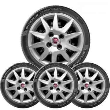 Imagem de 4X Calota Palio Siena Aro 14 096Cb Prata