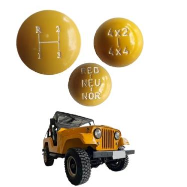 Imagem de Jogo De Bolas Câmbio (Manopla) Amarela/Câmbio De 03 Marchas Willys/Rural/F 75 Ford Willys