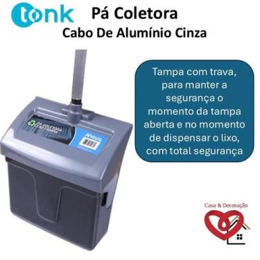 Imagem de  Pá Coletora com Cabo de Alumínio praticidade e segurança na limpeza  
