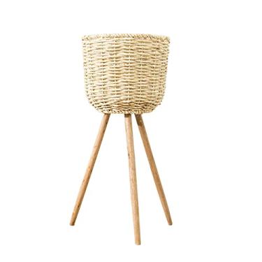 Imagem de Cestas de vime pequenas para organizar | Suporte de vaso tecido - cestas de vime para armazenamento, cestas de vime para organizar, cestas de armazenamento rústicas ()