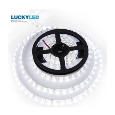 Imagem de Fita de luz LED 5m branca fria 12V + adaptador 220V - Lightbek Officia