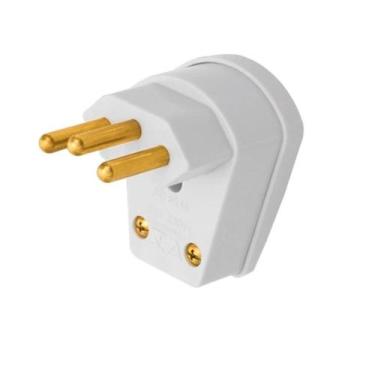 Imagem de Plug Macho 2P+T 10A 90 Cinza  Padrão NBR - Pezzi