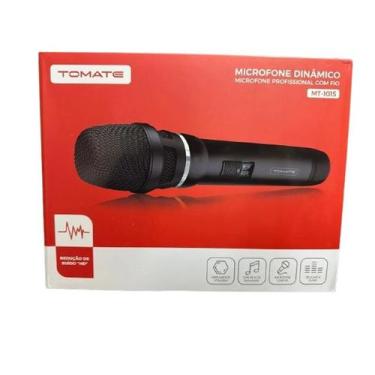 Imagem de Microfone Dinâmico Profissional com Fio de 4 Metros - MT-1015 - TOMATE