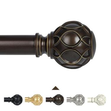 Imagem de Varão de cortina TANGWIN Bronze Farmhouse 45-115 cm ajustável