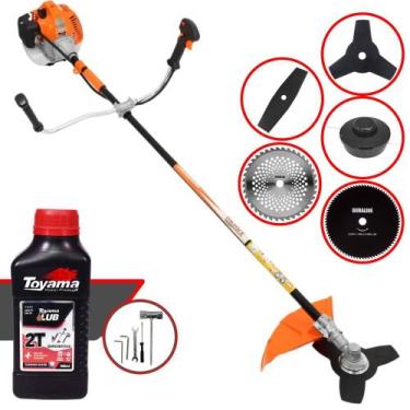 Imagem de Roçadeira Aparador de Grama Vulcan VR520H À Gasolina 52cc 2,5HP Alta R