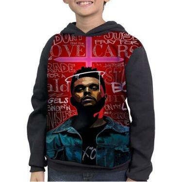 Imagem de Moletom Infantil Starboy The Weeknd - smoke, Preto, 1