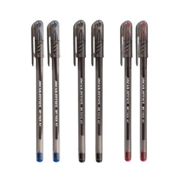 Imagem de Caneta Esferográfica My Tech 0.7mm Jocar Office, KIT 6 CORES AZ PT VR