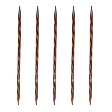 Imagem de Pssopp 5pcs Dois Pontos de Agulha Pontiagudos, Fáceis de Armazenar e Portátil Design de Madeira Dupla de Ponta de Madeira para Durante o Deslocamento (6mm 20 cm)