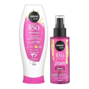 Imagem de Liso e Selado: Defrizante Creme 200ml e Óleo Sérum Selagem dos Sonhos 