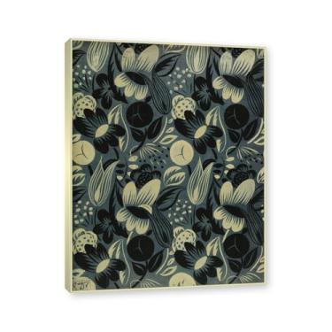 Imagem de Moldura de champanhe. Impressões Raoul Dufy, (flores azuis), pôster de viagem vintage, arte impressionista, imagem de arte de parede em tela para decoração de casa. 30 x 40 cm-11,8 x 15,7 pol