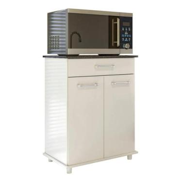 Imagem de Balcão Multiuso Isis Duplo para Microondas Bebedouro Cantinho do Café 