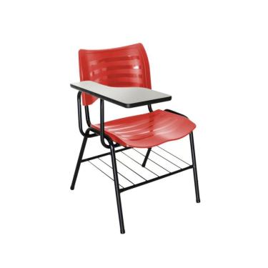 Imagem de Cadeira Iso Linha Polipropileno Iso Universitária Vermelho
