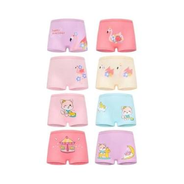 Imagem de Calcinhas De Algodão Para Meninas Com Estampa De Unicórnio, Pacote Com