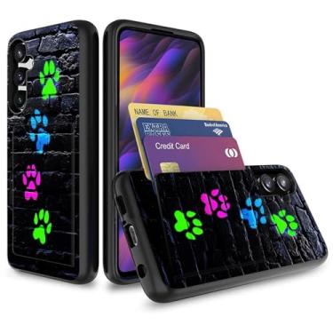 Imagem de Vobber Capa para Galaxy A16 5G, capa tipo carteira oculta com compartimento para cartão, TPU à prova de choque e policarbonato capa protetora de camada dupla para Samsung Galaxy A16 5G 6,7 polegadas