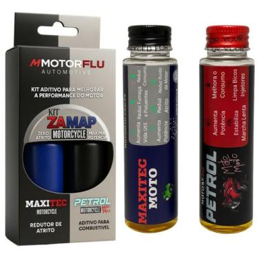 Imagem de KIT ZAMAP Moto Maxitec Petrol - Aditivo Óleo e Combustível - MOTORFLU