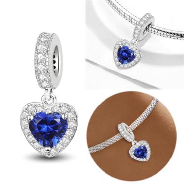 Imagem de 1 peça de berloque de prata elegante para mulheres, faça você mesmo e roupa diária combinando joias decoração presente para mamãe, 6.2*6.4mm, Prata, Sem Pedra Preciosa