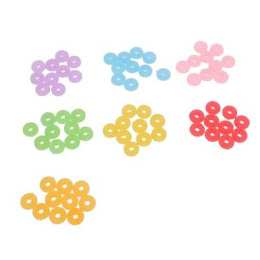 Imagem de Phefop 70pcs Mini Resin Donuts, para Fabricação de Jóias de Bricolage, Tecidos, Artesanato Pulseira, Miçangas Fofas, Multifuncionais, Opção Doação Ideal