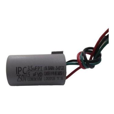 Imagem de Capacitor P/ Ventilador 3 Fios 3,5 + 5uf 50/60hz 250v Ipc