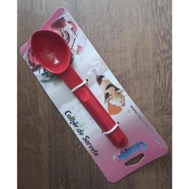 Imagem de 1 Colher Para Sorvete Aluminio Fundido 16cm Color Pão Queijo - PHAEL