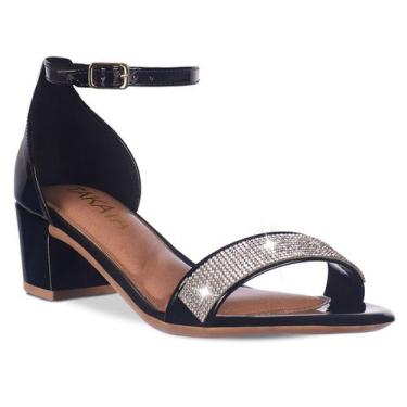 Imagem de Sandalia Feminino Salto Baixo Grosso Quadrado Manta A348 - Takata, Pre