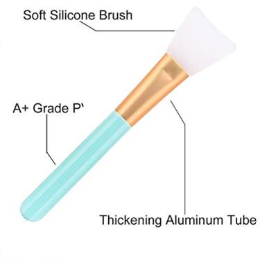 Imagem de ZJchao Escova de Máscara Facial de Silicone Pincéis de Maquiagem de Lama 3pcs Cuidados Com a Pele Azul Amarelo Vermelho (Vermelho+azul)