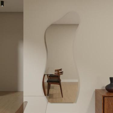 Imagem de Espelho Orgânico 115cm x 60cm E18 Decorativo Lançamento Lapidado Salão