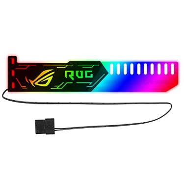 Imagem de Suporte para Placa de Vídeo RGB25 com Efeito Luz RGB Interface Alimentação 5V Big 4Pin