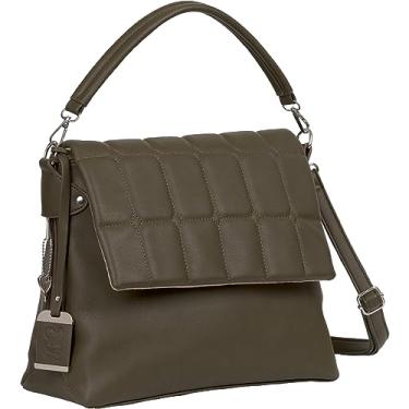 Imagem de Bulldog Cases BDP-073: Bolsa conversível estilo hobo/transversal com coldre - oliva