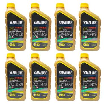 Imagem de Yamalube TCW3 2 Tempos Óleo Náutico Premium Kit 08 Litros - Yamaha