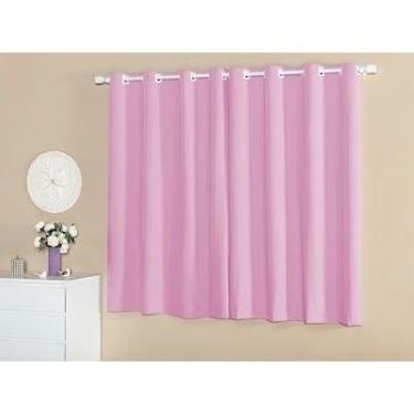 Imagem de Cortinas romanas, medindo 2,40 x 1,70 metros, adequadas para decorar janelas, salas de estar, quartos, etc. (MF170_ROSA)