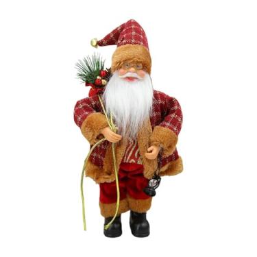 Imagem de Ｂｅｓｇａ Estatueta de Papai Noel de 40 cm, Coleção de Decoração de Natal, Estátua Decorativa de Papai Noel, Enfeite para Lareira, Prateleira de Festa, Carrying a Lamp
