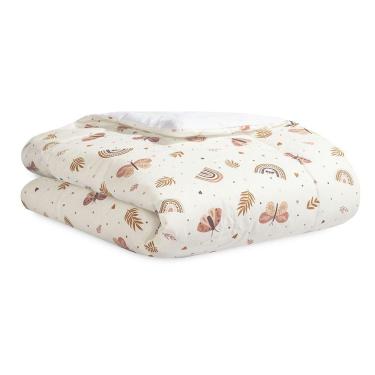 Imagem de Edredom Dupla Face Para Berço Percal 200 Fios 100% Algodão 1 Peça - Hippie Chic