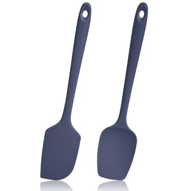 Imagem de Lilybeam Espátulas resistentes ao calor de 150 ºC, conjunto de raspadores de silicone de cozinha seguros para alimentos de alta temperatura para cozinhar, assar, misturar, mexer, mexer, panelas