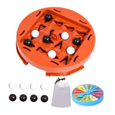 Imagem de MotiveTech Jogo de lógico interativo para dois jogadores com bolsa para guardar o jogo. Jogo de tabuleiro de estratégia educativo para crianças, viagens e