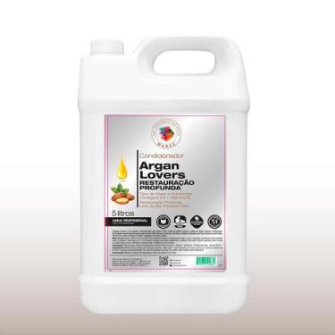 Imagem de Manzz Argan Lovers Condicionador Profissional 5L  Hidratação Intensa e