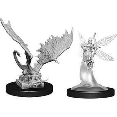 Imagem de WizKids Miniaturas sem pintura Nolzurs Marvelous Sprite e Pseudodragon D and D