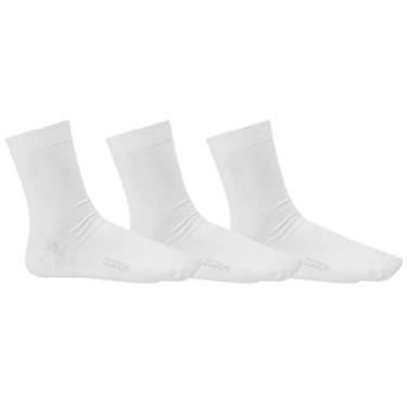 Imagem de Kit Meia Soquete Infantil Juvenil Lisa Com 3 Pares Ogochi Cano Médio 2