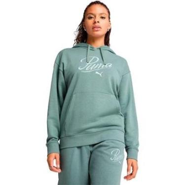 Imagem de Blusão Puma Script Comfort Hoodie Feminino-Feminino