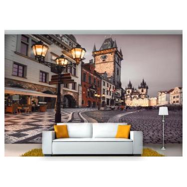 Imagem de Papel De Parede Cidade Veneza Poste Luzes 3D Ncd171 - Você Decora