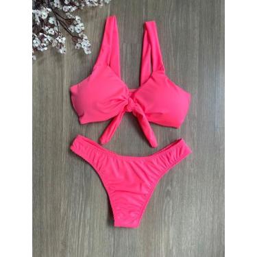 Imagem de Biquini Cropped Laço Biquíni Asa Delta Neon vIbes Moda Praia - GIORTIZ