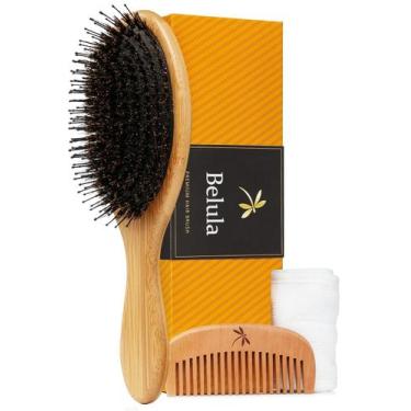 Imagem de Escova de cabelo Belula Premium Boar Bristle para conjunto de cabelos 
