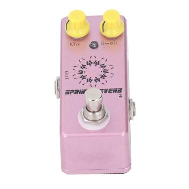 Imagem de Alomejor Pedal de Reverberação de Mola, Botões Funcionais, Interruptor True Bypass, Conectividade Versátil Com 9 Modos para Baixo de Guitarra Elétrica