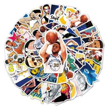 Imagem de Pacote de adesivos Currys Basketball Superstars Anime Water 50 unidades