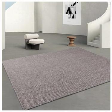 Imagem de SPXMQSS Tapetes grandes para sala de estar, tapete antiderrapante para quarto macio, material de lã, fácil de cuidar, para quarto, sala de estar, sala de jantar, escritório, carpete de cor sólida